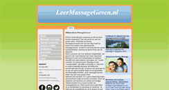 Desktop Screenshot of leermassagegeven.nl